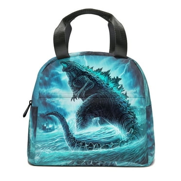 Godzilla Lunch Box Reusable Multi-Functional Lunch Bag Insulated Cooler Handbag Suitable for Teenagers