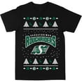 thumbnail image 1 of CFL Saskatchewan Roughriders Laid Noël 2023 Noir Grand T-Shirt, 1 of 4