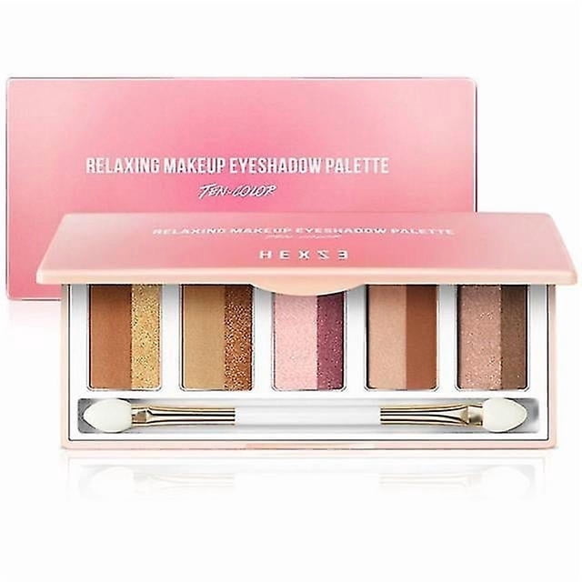 Paleta de sombras de ojos para maquillaje, 10 colores, purpurina brillante mate