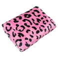 thumbnail image 2 of Everything Comfy Leopard Print Decorative Throw Blanket, 42" X 60", Pink, 2 of 8