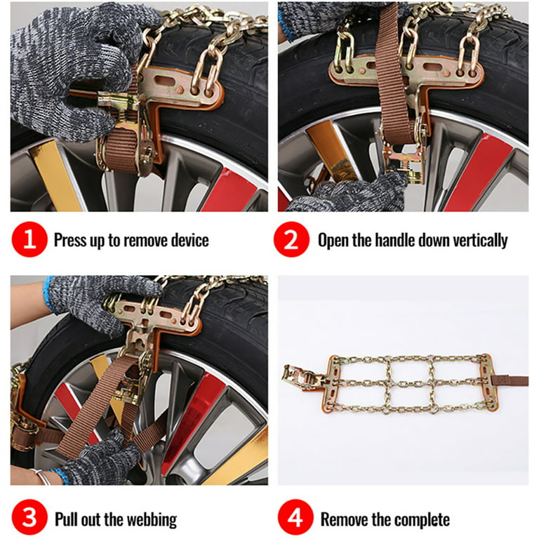 Truck and SUV Emergency Strap On Tire Chains