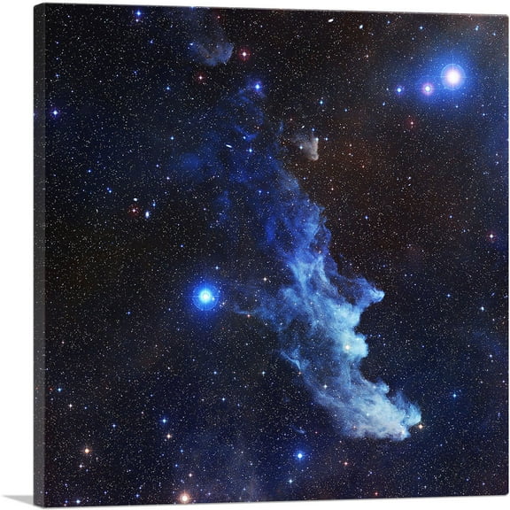 ARTCANVAS Witch Head Nebula Hubble Telescope NASA Photograph Canvas Art Print - Size: 18" x 18" (0.75" Deep)