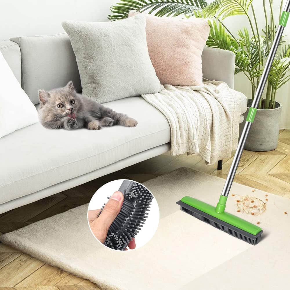 Wholesale Price PetLab Pet Hair Rubber Broom, rubber broom for pet hair