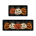 thumbnail image 1 of Popular Home Essentials, Halloween Kitchen Rugs Set Of 2 Black Pumpkin Kitchen Mats for Floor Halloween Non Slip Washable Mats Home Decor Doormat+Runner Rug, 1 of 8
