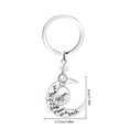 thumbnail image 3 of Key Chain Alloy Pendant Keyring alloy key Woman Key Holder Decor Key Ring Party Wedding Gift, D1002-Mon, 3 of 7