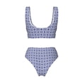 thumbnail image 6 of Rocae Blue And White Porcelain Chinaware for Bikini Set for Women Two Piece Sexy High Swimsuits Split Crossover Bikini XX-Large, 6 of 9