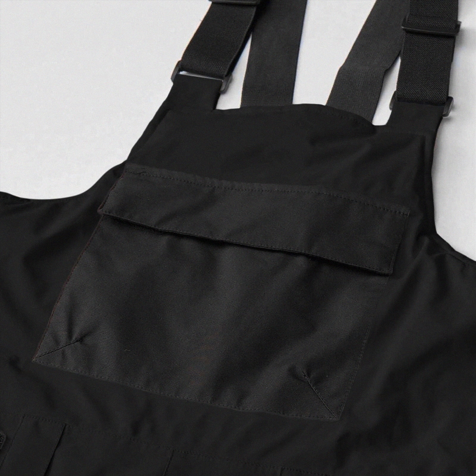 HCNTES Kids Waterproof Snow Bib Overalls Toddler Adjustable Strap Design Comfortable Winter Ski Wear(A01-Black,8-9 Years)