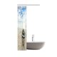 thumbnail image 2 of Cortina de Ducha ABPHQTO Playa Océano Tema Poliéster Barco en la Playa al Amanecer 90x180 cm Azul Beige, 2 of 2