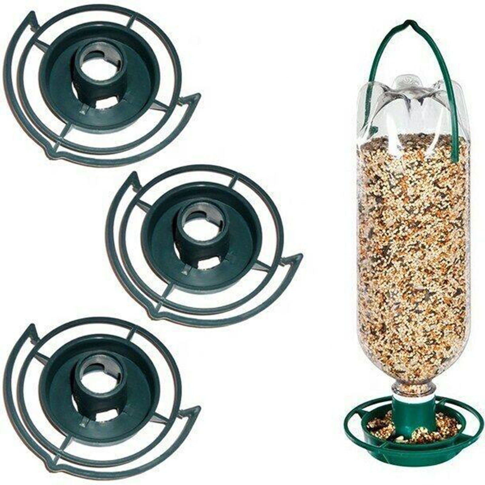 3/2/1pcs Soda Bottle Bird Feeder Hummingbird Feeders For Outdoors Turn Soda Bottles Into Eco Bird Feeders For Wild Birds Promotes Bottle Recycling And Re-Use