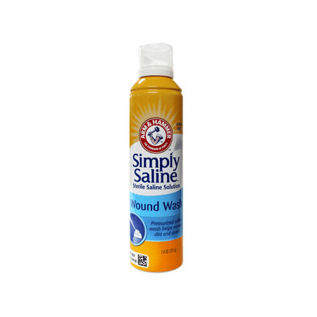 Arm & Hammer Simply Saline Wound Wash 7.4 Ounce - 4 Pack