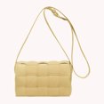 thumbnail image 5 of Bolso Bandolera Bolso de hombro casual para mujer Bolso de embrague de moda con almohada acolchada simple (Amarillo) Ndcxsfigh Para Estrenar, 5 of 5