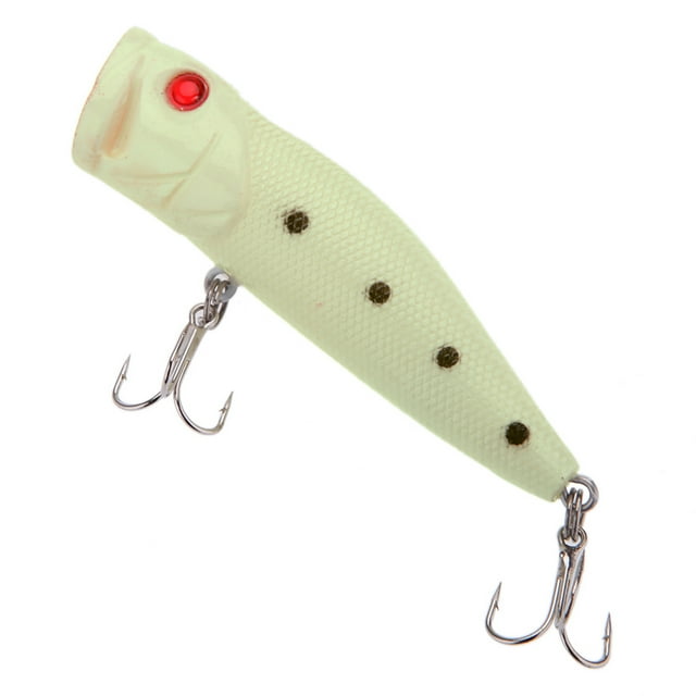 Pesca nocturna Luminous Popper Lure Snakehead Bass Bait Labymos Gancho