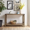 thumbnail image 4 of Pemberly Row 46" Metal Entry Table in Reclaimed Barnwood, 4 of 4