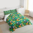 thumbnail image 3 of Homewish Cartoon Giraffe Lion Flamingo Full Size Comforter Sets 3-Piece for Kids Children,Kawaii Animal Elephant Bedding Comforter Set,Cute Woodland Wildlife Lightweight Bedding Sets, 3 of 8