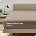 thumbnail image 5 of Bare Home 2-Pack Fitted Sheets - Premium 1800 Collection - Ultra-soft - Deep Pocket - Short Queen, Taupe, 5 of 9