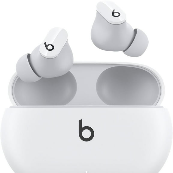 Restored Beats by Dr. Dre Studio Buds White Totally Wireless Noise Cancelling In Ear Headphones MJ4Y3LL/A (Refurbished)