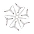 thumbnail image 1 of Naiovety 12 Clips elásticos 6 lados soporte para sábanas sujetador fijación pinzas antideslizantes mantas ajustables correa tirantes Hotel Juegos de cama, 1 of 6