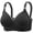 R74-Black, variant on Bras for Women Breathable Full Coverage Bra Support Brassieres Comfort All Day Wireless T Shirt Bra Seamless Large Size Bralettes Comfortable Bra