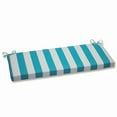thumbnail image 2 of Pillow Perfect Banc à Rayures/coussin Pivotant pour Cabine d'Extérieur/intérieur 45 x 18 Po, Turquoise, 2 of 4