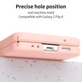 thumbnail image 4 of MonsDirect for 6.7 inch Samsung Galaxy Z Flip 3 5G 2021 Case with A Capacitance Pen, Two Hinge Protection Hard PC Back Anti-Drop Shockproof Full Coverage with S Pen Holder for Galaxy Z Flip 3, Pink, 4 of 7