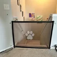 thumbnail image 2 of Safe Portable Pet Safety Gate for Doorways - Quick Folding Mesh Fence for Small Dogs - Adjustable, Child-Resistant, Durable Design for Hallway, Doorway and Stairway Safety, 2 of 5