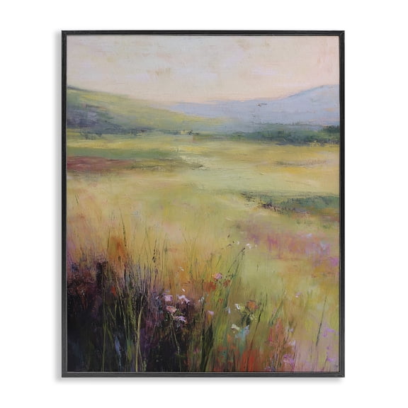 Stupell Industries Contemporary Green Valley View Black Framed Giclee Art, 11 x 14, by Svetlana Aleynikova