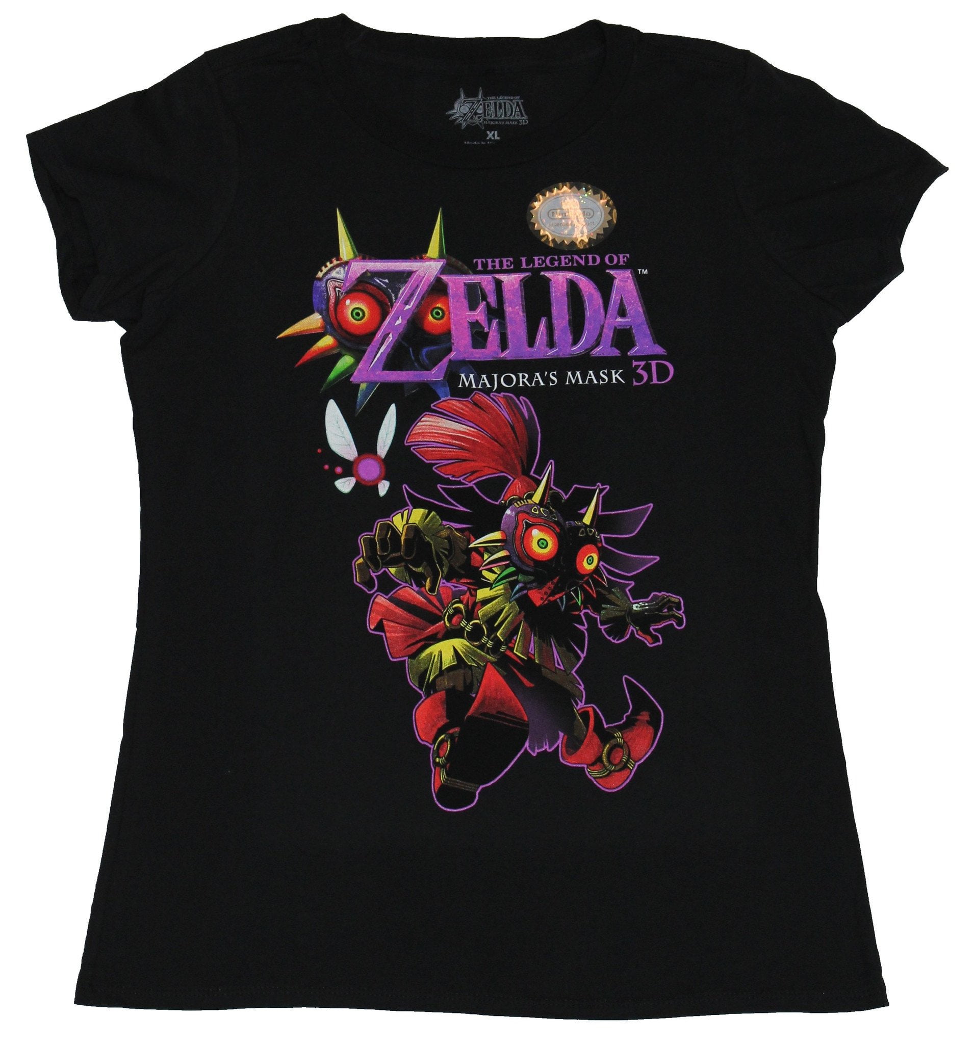Legend of Zelda Juniors T-Shirt - Majoras 3D Diving Kid Link (Medium) - Walmart.com