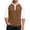 Brown, variant on Men’s Athletic Cotton Baseball T-Shirt Three Quarter Sleeve Casual Top