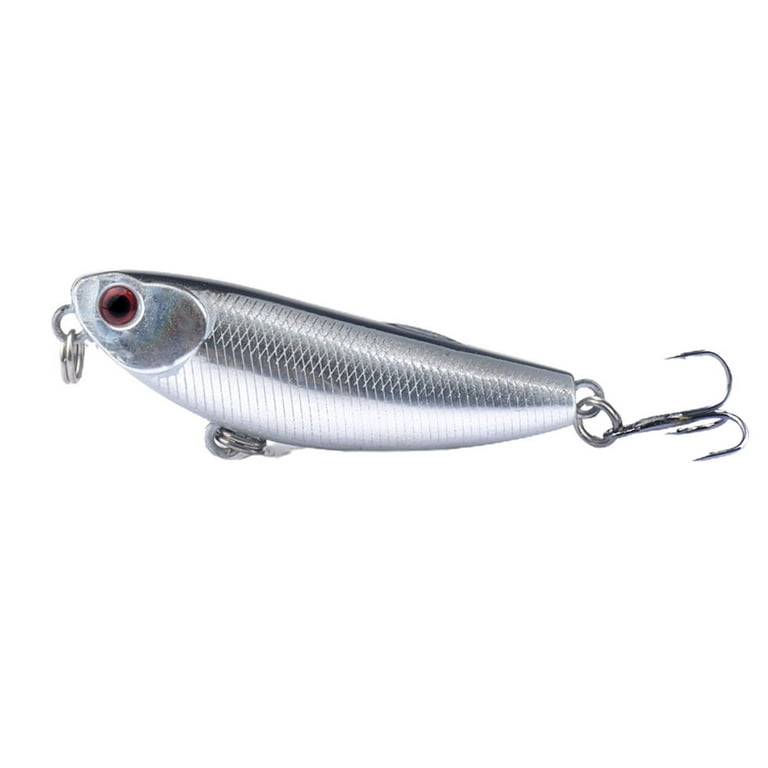 Mightlink 5.7cm/4.8g Bionic Bait 3D Eyes Sharp Hook Suitable for All Water  Bodies Realistic Pencil Fishing Lure Water Dogs Hard Lures for Outdoor 