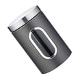 thumbnail image 1 of Inteprter Recipiente de cocina de acero inoxidable, 1 unidad, recipientes de almacenamiento de azúcar, comida, té, café, dulces, con botellas de Teteras negro Inteprter HA003117-02B, 1 of 1