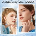 thumbnail image 5 of 1 Box 10 Pairs Chandelier Earring Kit Bohemian Charms Bulk Fashion Vintage Faceted Glass Bead Boho Bead Earrings for Women Dangle Trendy Jewelry Making Kits Festival Wedding Birthday Gift, 5 of 7