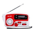 thumbnail image 2 of Radio de emergencia AM/FM Radio de manivela Radio portátil solar recargable con linterna LED Carevas Equipo de radio, 2 of 7
