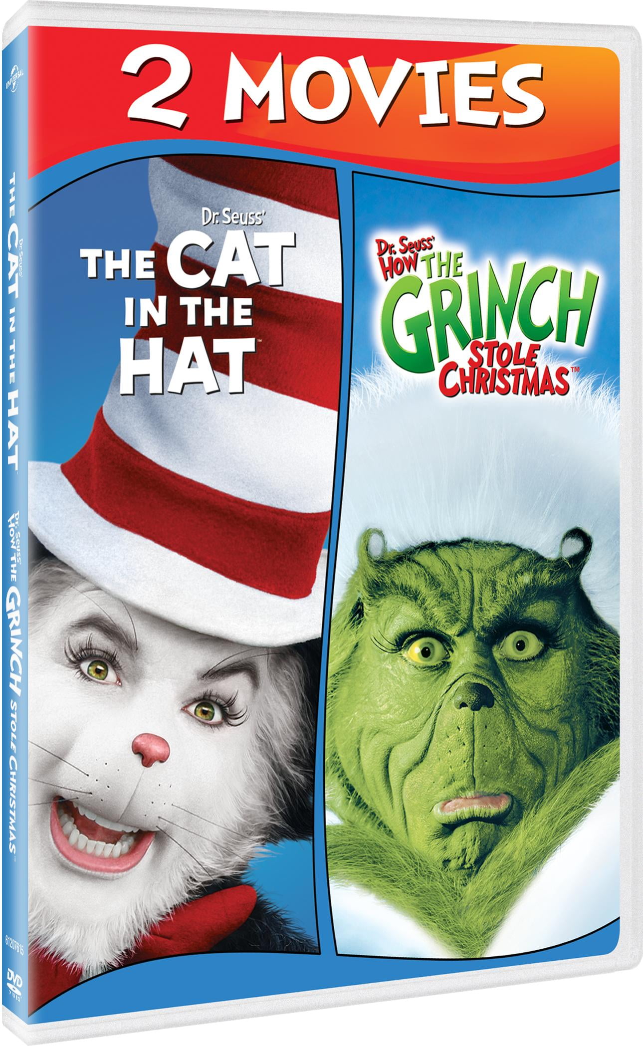 Universal Studios Kids Family Movies Dr. Seuss The Cat in the Hat How the Grinch Stole Christmas DVD Walmart