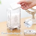 thumbnail image 2 of CAROOTU Makeup Remover Holder with Lid Self-Dispensing Easy Access Clear Cotton Swab, 2 of 5