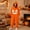 Earthy Yellow, variant on Dwelliawo Women Halloween Pumpkin Fleece Onesie Oversized Hooded Plush One Piece Jumpsuit Soft Cozy Pumpkin Pajamas for Halloween Party Cosplay Lounging Sleepwear Coffee 3xL