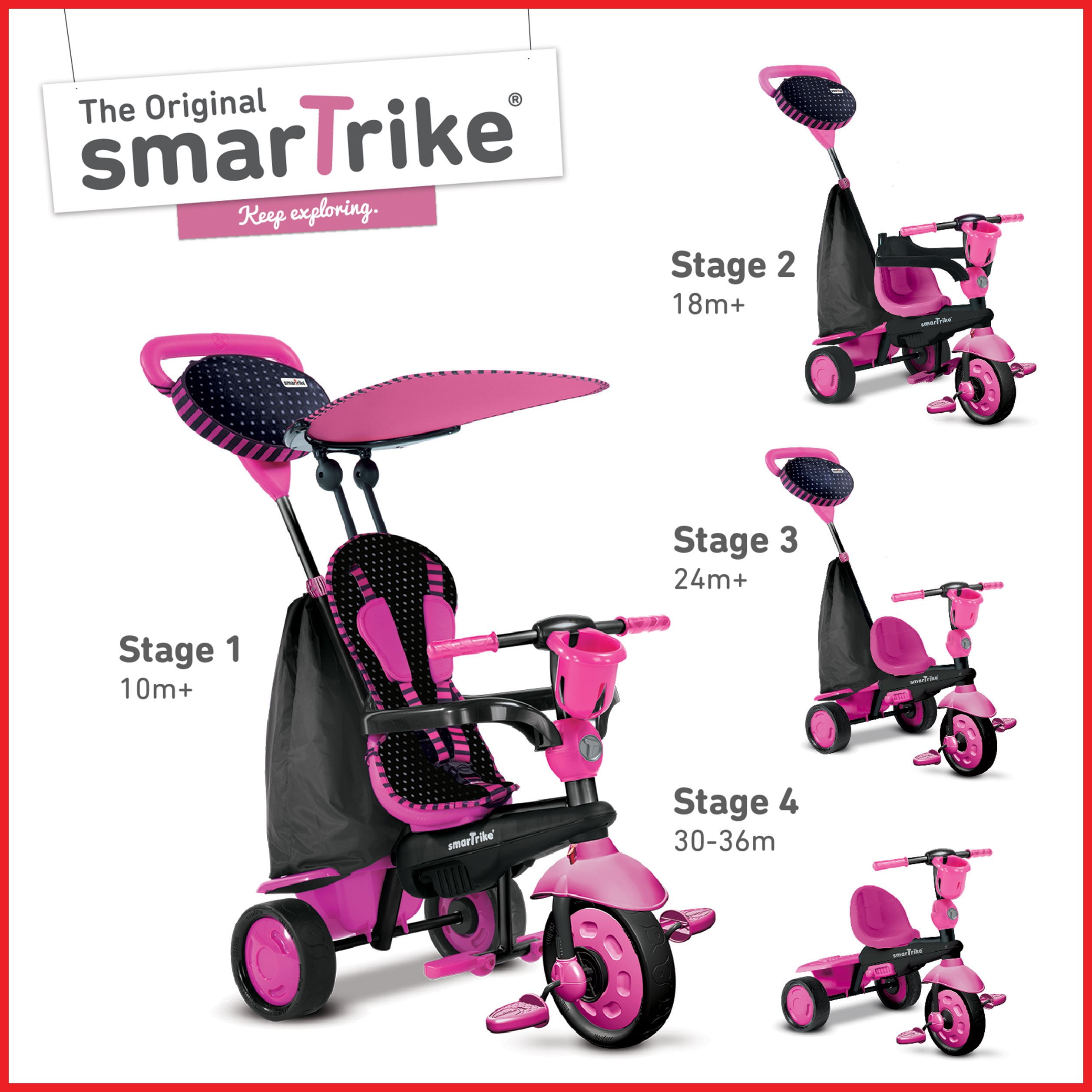 pink baby trike
