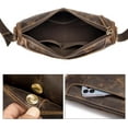 thumbnail image 5 of Leather Messenger Bag for Men Women Medium  bag Retro Crossbody Shoulder bag Mens Purse Handbag, 5 of 9