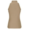 thumbnail image 3 of Mittory Women Sexy Hollow Out Twist Front Knitted Tank Tops Sleeveless High Neck Cut Out Sweater Vest, 3 of 4