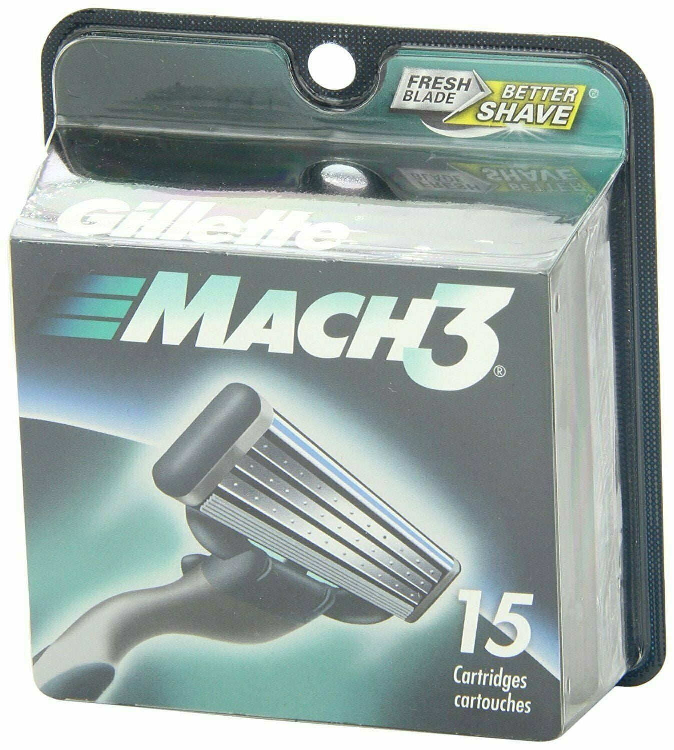 4 Pack - Gillette MACH3 Razor Blades 15 Each