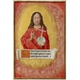 thumbnail image 2 of Unknown 16th Century Flemish Illuminator 17x24 Gold Ornate Wood Framed with Double Matting Museum Art Print Titled - Christ in Majesty, 2 of 4