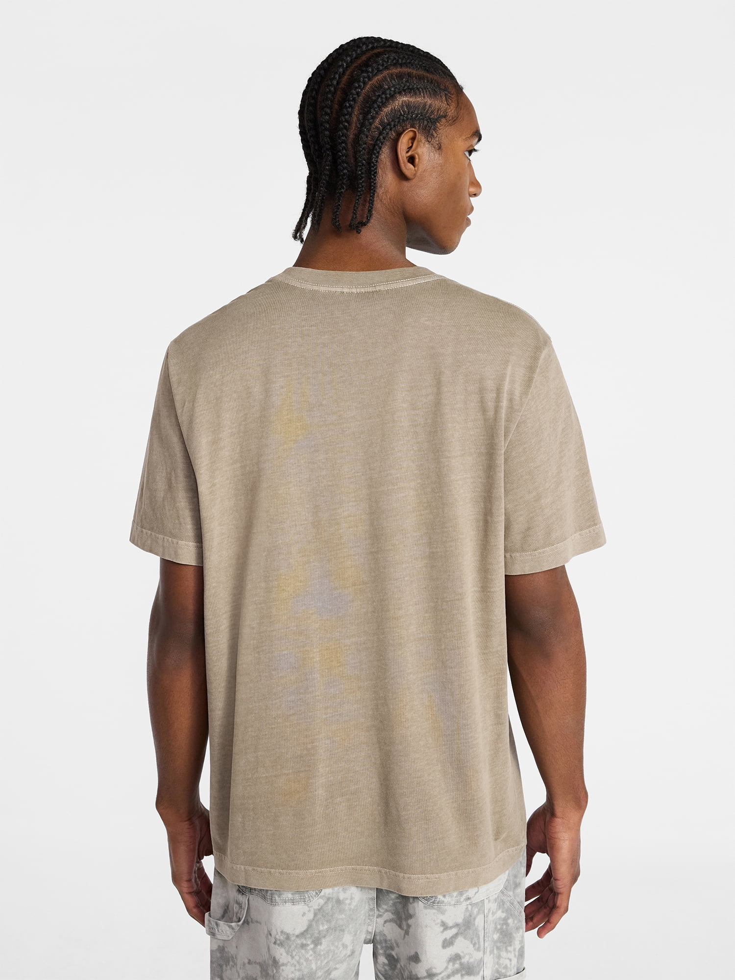 No Boundaries Standard Fit Cotton Tee with Short Sleeves, Men's and Big Men's XS-5XL