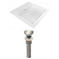 thumbnail image 1 of American Imaginations 48.75-in. W 3H4-in. Ceramic Top Set In White Color - Overflow Drain Incl. AI-23987, 1 of 7