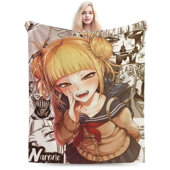 My Hero Academia Himiko Toga Bed Blanket Air Conditioner Quilt Ultra Soft Flannel Blanket All Season Fuzzy Blanket Reversible Fluffy Plush Blanket 40"X30"