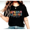 thumbnail image 3 of SLP Speech Language Pathologist Therapist Shirt, SLP Gifts, Speech Tee Chenille Patch, Spe, 3 of 7