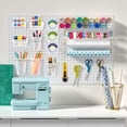 thumbnail image 3 of Peg Board Bins Peg Board Cups with Hooks & Loop 12Pack,Peg Board Organizer Accessories, Peg Board Tools Organizer A, 3 of 6