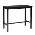 thumbnail image 4 of Linon Claridge 3-Piece Bar Height Tavern Set, Black with Black Faux Leather, 4 of 10
