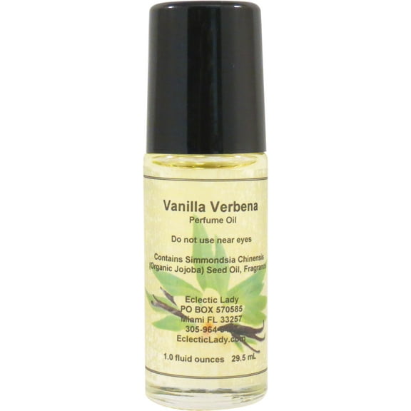 Vanilla Verbena Perfume Oil, 1.0 Oz Portable Roll-On Fragrance