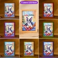 thumbnail image 3 of Watercolor Hello Winter Boston Terrier Chill Christmas Welcome Acrylic Plaque with Wood Photo Frame Box Gentleman Dog Lover Gifts Light Box - 00016, 3 of 5