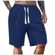 thumbnail image 2 of pstuiky Pantalones cortos para hombre, Pantalones cortos de trabajo de pierna recta, holgados y cómodos, de color liso, a la moda y para tiempo libre para hombre Pantalones cortos de golf, 2 of 5