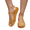 Yellow, variant on Jelly Sandals for Women Slingback Clear Transparent Mary Jane Jelly Shoes with Arch Support Comfortable Breathable Closed Toe Slip On Flat Beach Slides with Ankle Strap White 41(US-8.5)